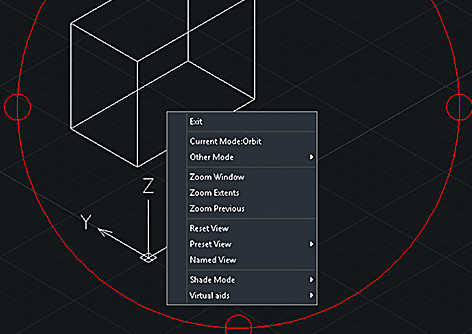 Enriched Right-click Menu of 3DORBIT