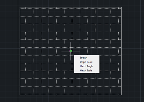 Multifunctional Grip Menu for PLINE and HATCH